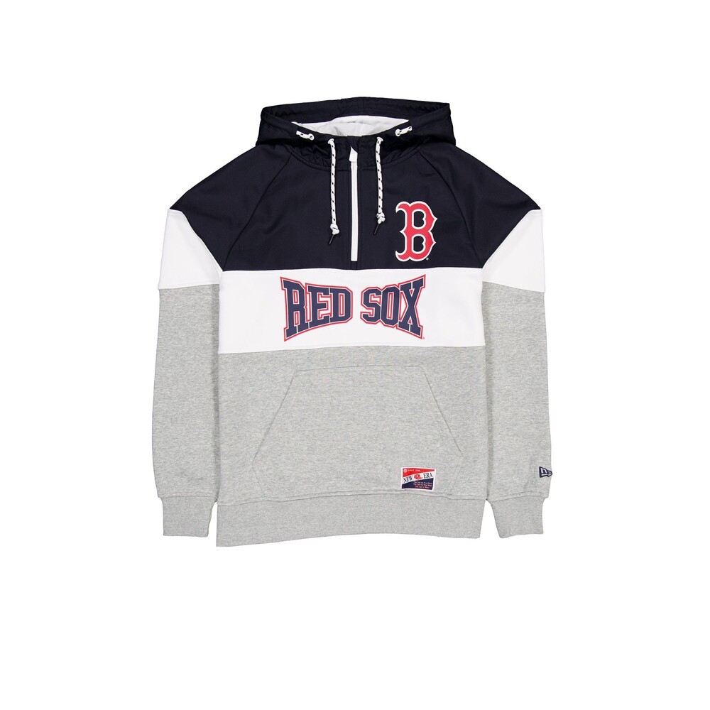 New Era Boston Red Sox Throwback Color Block Hoodie - Size 3XL